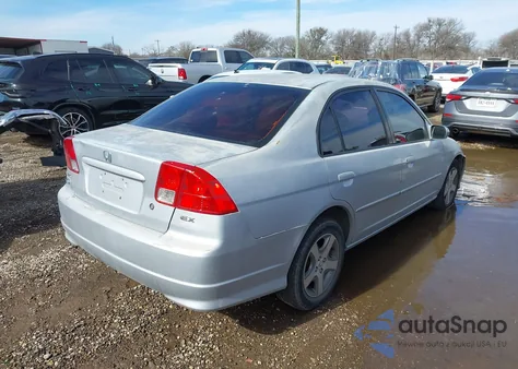 2004 Honda Civic Ex из США, поврежденный, VIN 2HGES26734H540610